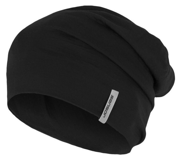 Шапка Sensor Merino Active black 15200057, SU32MA-black SU32MA-black-M