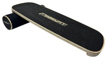 Балансировочная доска EasyFit баланс борд с валиком черный