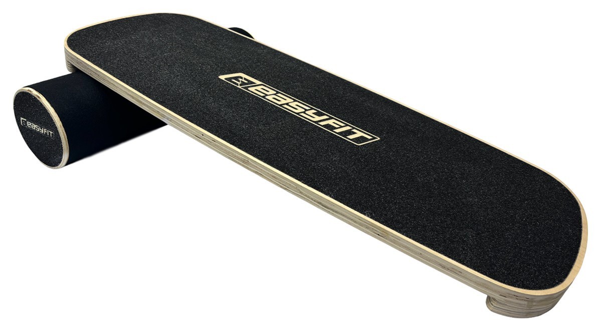 Балансировочная доска EasyFit баланс борд с валиком черный EFIT_EF-0552