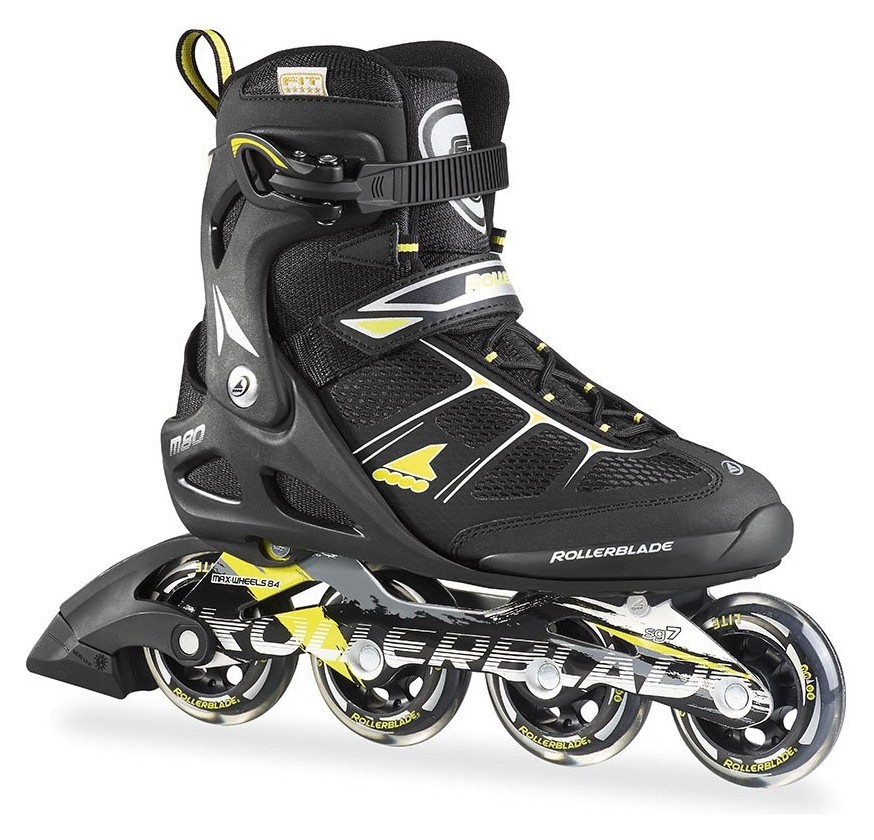 Роликові коньки для дорослих Rollerblade MACROBLADE 80 M 41 (8.5US) 265мм Black/lime (07502200 1A1) RCH_13013