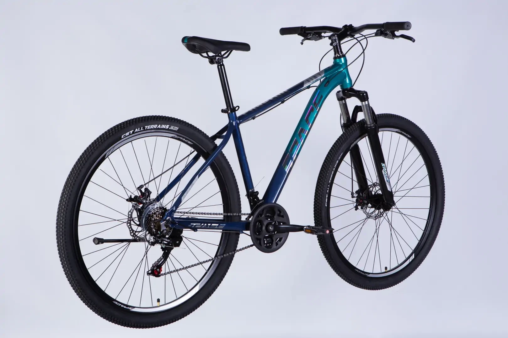 Велосипед AL 29" SPACE PHAETON DD FR рама-18" сине-бирюзовый 2026 OPS-SP-29-185