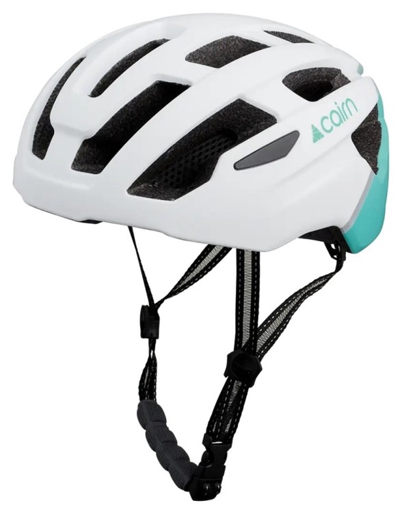 Cairn велошлем Prism II mat white-aqua 52-55 0300280-28-52-55