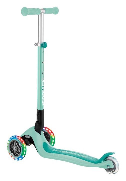 Самокат GLOBBER серії PRIMO FOLDABLE LIGHTS, м'ятний, колеса з підсвіткою, 50кг, 3+ DWT_432-206-3