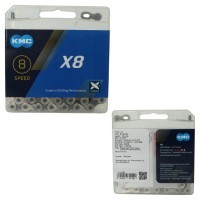 Ланцюг 8 116 лан. замок KMC X8 silver/gray BOX