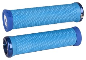 Грипси ODI Elite Motion, V2.1 Lock-On, Cyan Blue w/Black Clamp, сині із синіми замками