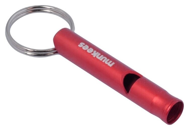 Munkees 3393 брелок-свисток Whistle Small Alu red 3393-RD