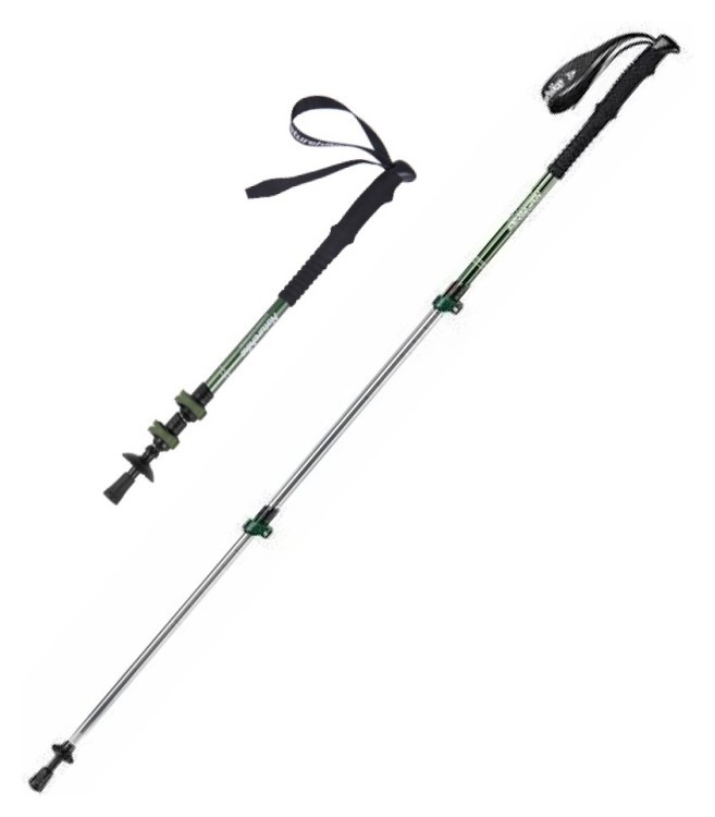 Трекінгова палиця телескопічна для походів та спортивної ходьби Naturehike Men ST 01 6061 AL NH17D001-Z алюміній Зелена FNR_6975641885634
