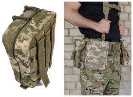 Підсумок аптечка тактична MOLLE піксель ЗСУ MM-14 для РПС, разгрузки або жилету