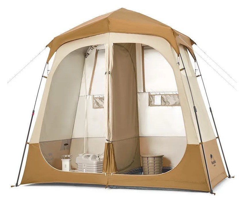 Душовий намет зонований Naturehike NH22ZP006, коричневий FNR_6927595703984