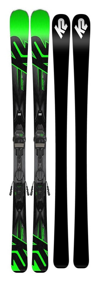 Ліжі гірські (комплект) K2 IKONIC 80+M3 11 TCX LIGHT 170см Black/green (10B0007.140.1+10B1006.140.1) RCH_16019
