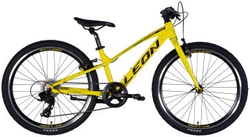 Велосипед AL 24" Leon JUNIOR Vbr CS рама-12" жовтий з чорним 2025