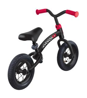 Биговел (самокат) GLOBBER серии GO BIKE AIR, черно-красный, до 20кг, 3+, 2 цв. DWT_615-120