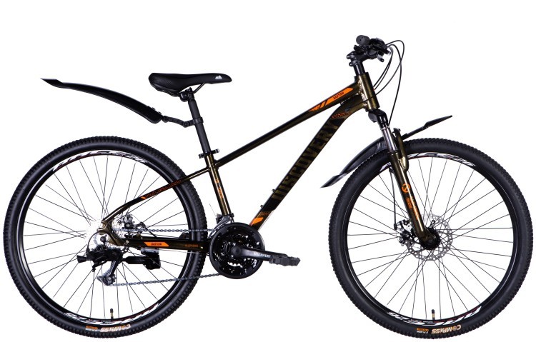Велосипед AL 26" Discovery BASTION DD CS рама-13" коричневий 2025 OPS-DIS-26-617