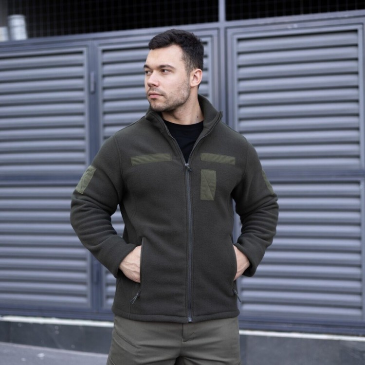 Толстовка флісова Pobedov Voin з липучками Хакі L BLto2 541Lkh POB_00000008361