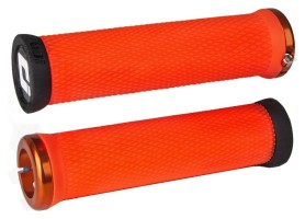 Грипси ODI Elite Motion, V2.1 Lock-On, Orange w/Orange Clamp, помаранчеві з помаранчевими замками