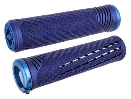 Грипсы ODI CF Grip v2.1 Lock-On Sapphire/Blue w/MtBlueClamp