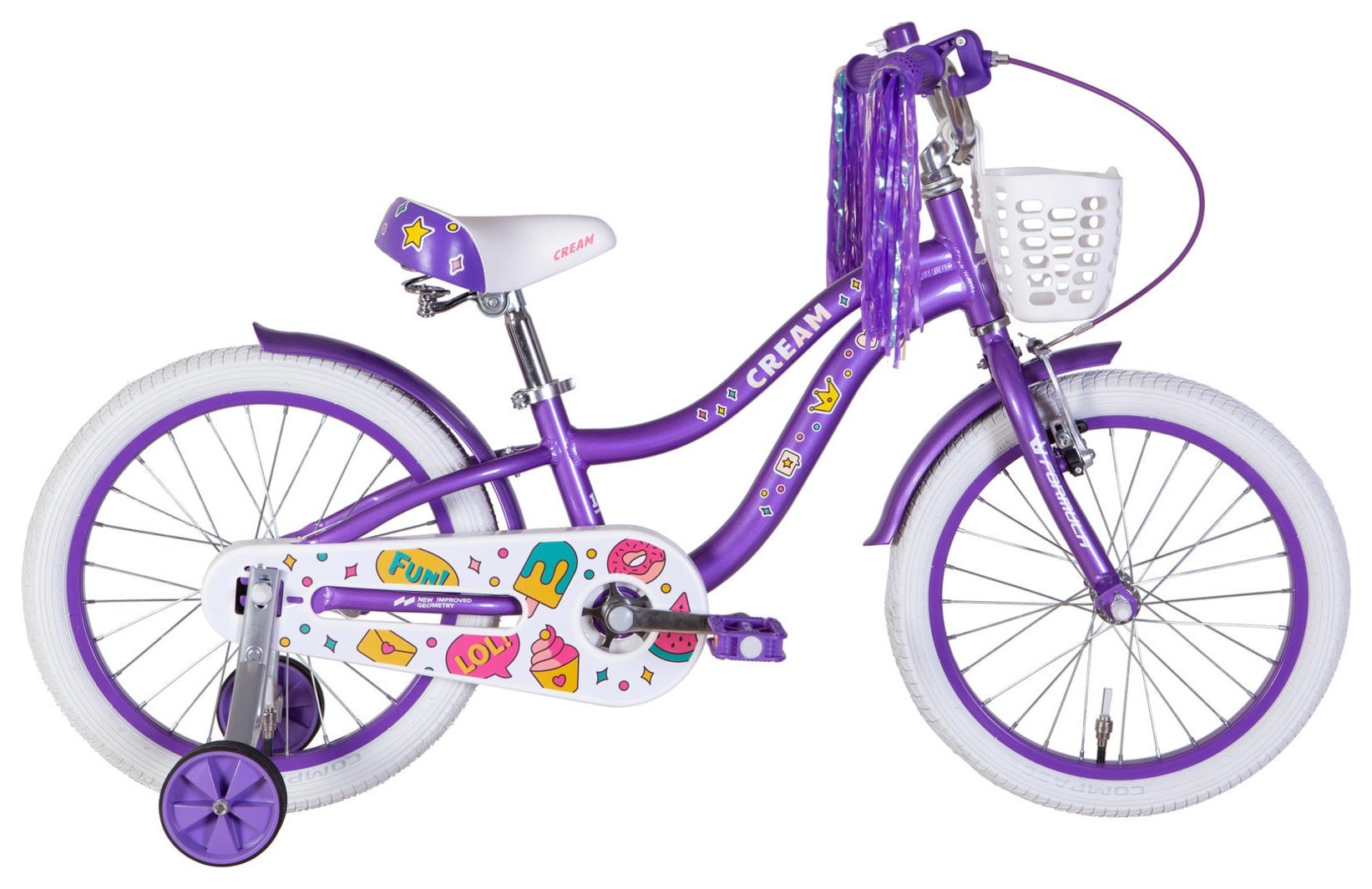 Велосипед AL 18" Formula Kid CREAM BH рама-9" фіолетовий 2026 OPS-FRK-18-181