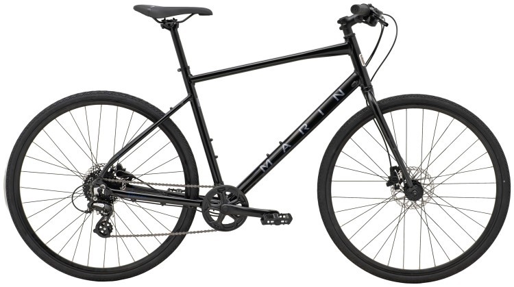 Велосипед 28" Marin Presidio 1 рама - M 2025 Gloss Metallic Black/Charcoal/Blue SKE-28-02