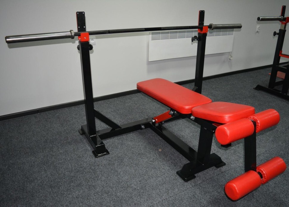 Скамейка Жим под углом вверх, вниз и горизонтальный RNS_ЭС-60-ЖИМ-ВВЕРХ-ВНИЗ-ГОР