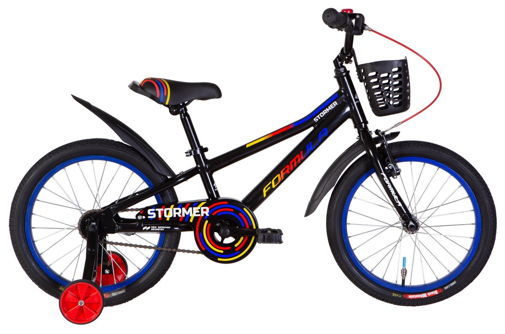 Велосипед AL 18" Formula Kid STORMER BH рама-9" черный 2026 OPS-FRK-18-179