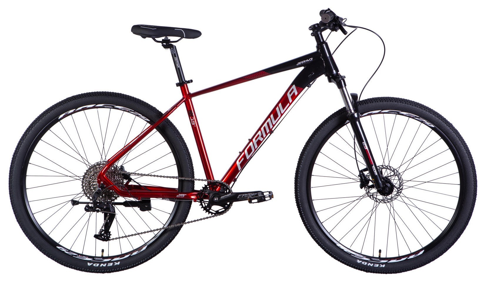 Велосипед AL 29" Formula ZEPHYR 1.0 HDD рама-19" чорно-червоний 2026 OPS-FR-29-451