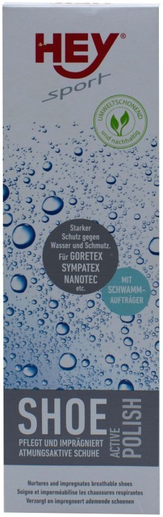 Водоотталкивающая пропитка для обуви HeySport Activ-Polish 75ml, Черный 20021400-black