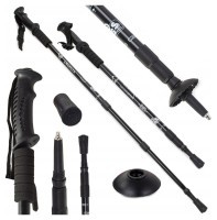 Палка для скандинавской ходьбы EasyFit Energia черная