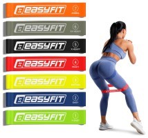 Резинки для фитнеса EasyFit набор из 7 штук