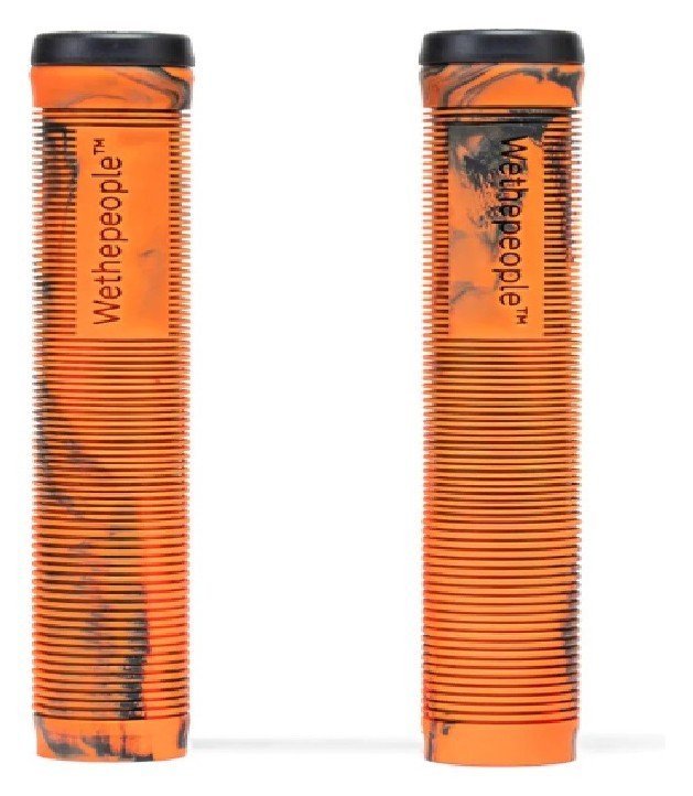 Грипсы WeThePeople PERFECT without flange 165mm Ø 29.5mm рыжие с черными разводами, с брелком барендом VELD_4055822525923