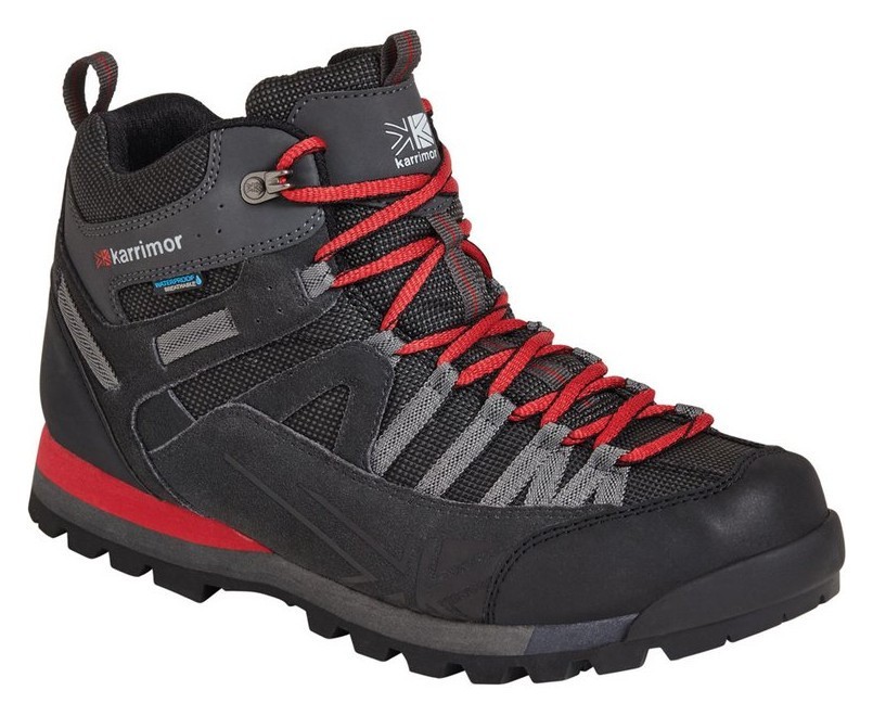 Черевики трекінгові чоловічі Karrimor SPIKE MID 3 WEATHERTITE M 44 (10.0UK) Black/red (K949-BKR) RCH_11799
