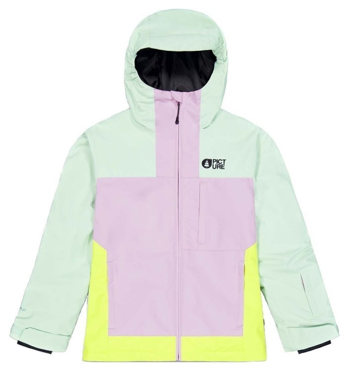 Picture Organic куртка лыжная Seady Jr 2025 silt green-orchid-acid lime 6 KVT0114A-6