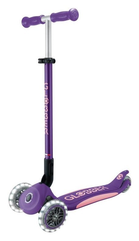 Самокат GLOBBER серії ELITE LIGHTS, фіолетово-рожевий, колеса з підсвіткою, 50кг, 3+ DWT_439-603-3