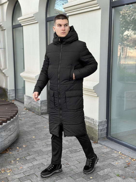 Мужская зимняя куртка черная Pobedov Tank M POB_00000000310