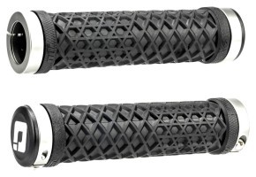 Грипси ODI Vans® Lock-On Grips Black w/ White Clamp, чорні з білими замками