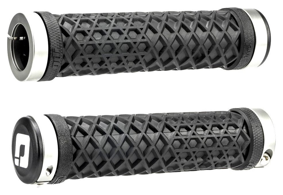 Грипси ODI Vans® Lock-On Grips Black w/ White Clamp, чорні з білими замками OBOD_D30VNB-W