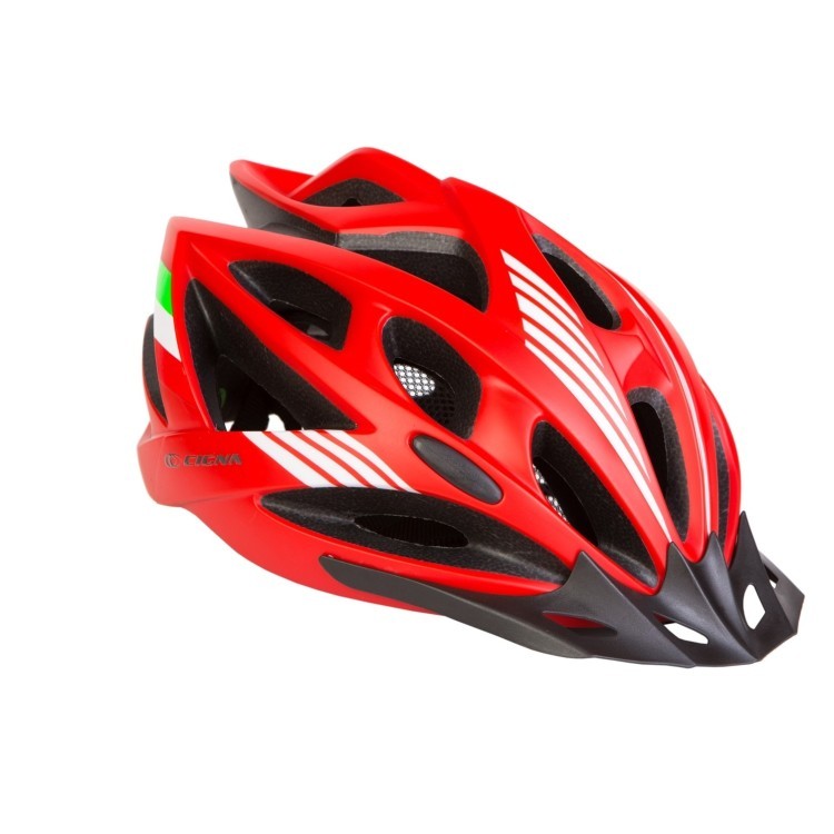 Шолом велосипедний із козирком СIGNA WT-036 (червоний) HEAD-013