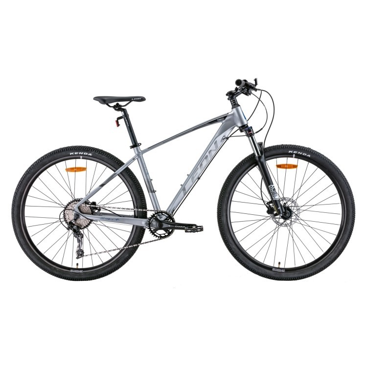 Велосипед 29" Leon TN-60 AM Hydraulic lock out HDD 2022 (серый с черным и синим (м)) OPS-LN-29-134