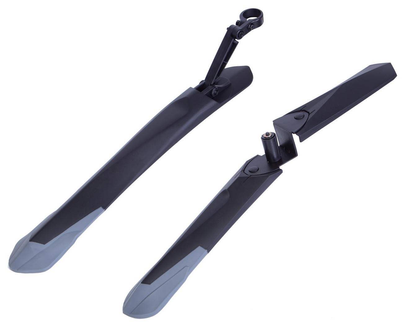 Крылья 24-29" Пластик быстросъемн. BRAVVOS FL659 серый без стойки в вилку и подседельный штырь MUD-24-29-003