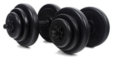 Гантели разборные по 18 кг с покрытием ABS+Эспандер в подарок.