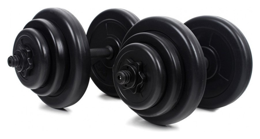 Гантели разборные по 18 кг с покрытием ABS+Эспандер в подарок. RNS_BD-18_2