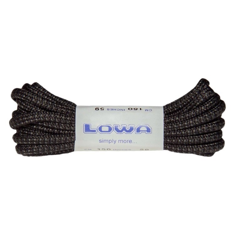 LOWA шнурки ATC Mid 150 cm black-grey dotted 830584-0999