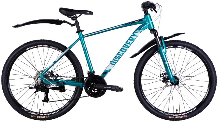 Велосипед AL 26" Discovery BASTION DD CS рама-18" бирюзовый 2025 OPS-DIS-26-624