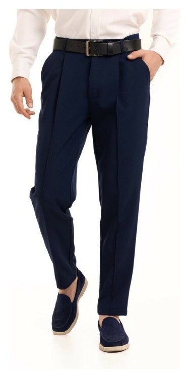 Темно-сині штани демісезонні для чоловіків. Штани Pobedov Legend сині з костюмки POB_00000006754