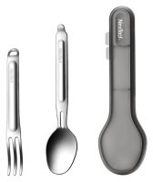 Туристичний набір ложка-виделка NexTool Portable Stainless Steel Tableware, нержавіюча сталь