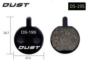 Колодки тормозные disc Полуметалл DUST DS-19-1 DUST DS-19-1 JAK-5, B777, Forever AM (брендированная упаковка)