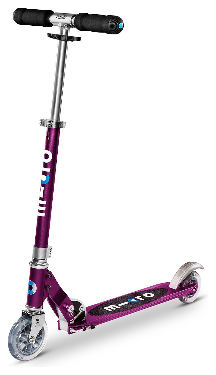 Самокат MICRO серії "Sprite" - ПУРПУРОВИЙ МЕТАЛІК (складаний, до 100 kg, двоколісний) SA0132