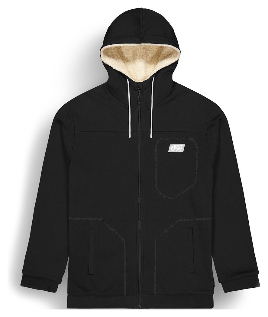 Picture Organic жіноча толстовка Basement Plush Zip black L MSW0500D-L