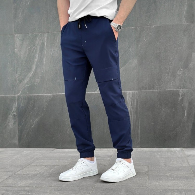 Чоловічі штани джогери з кишенями сині Pobedov Vershyna POB_00000006007