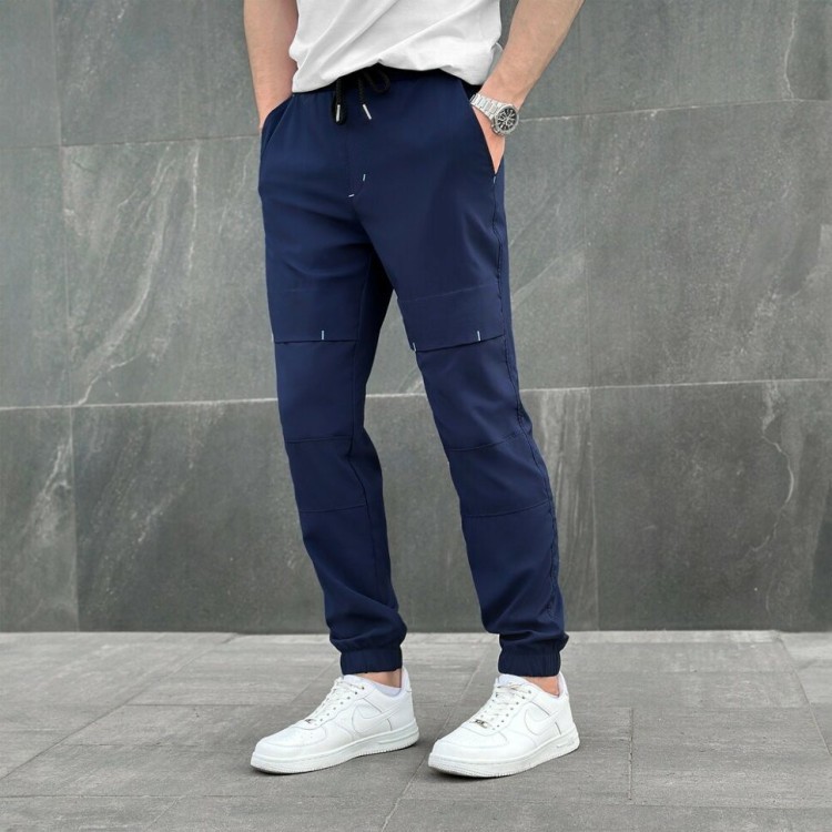 Чоловічі штани джогери з кишенями сині Pobedov Vershyna POB_00000006008