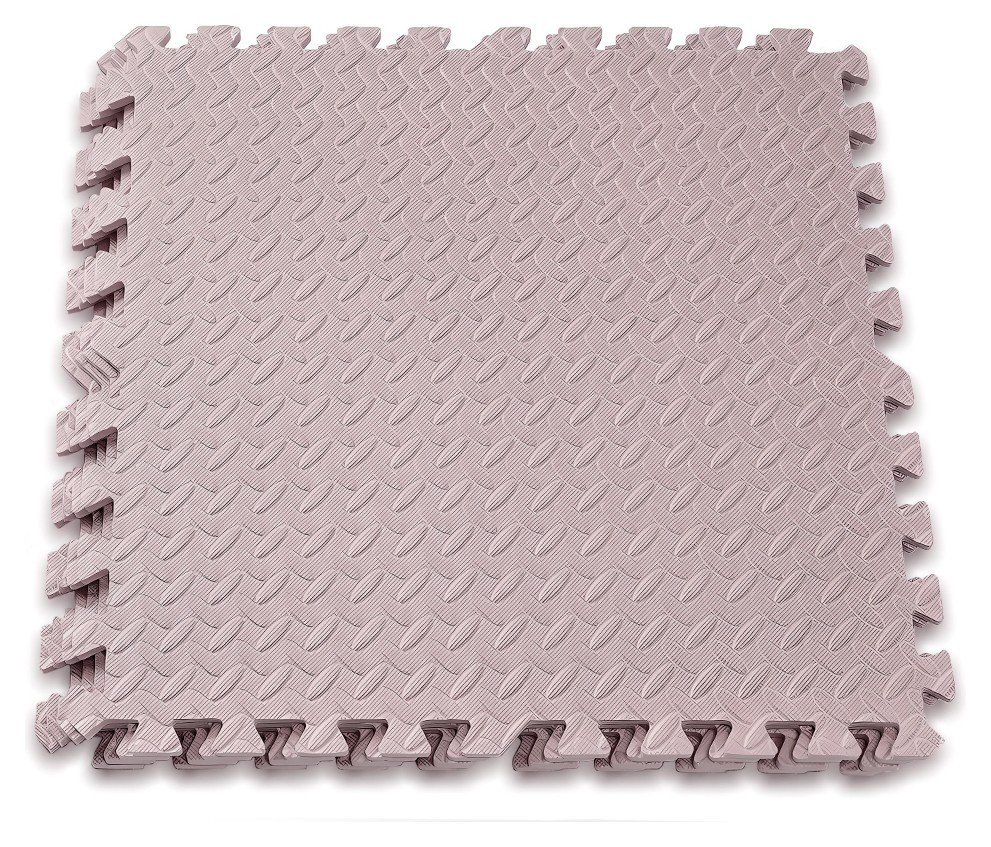 Татамі мат EasyFit SwallowTail 4 шт (60х60х1 см) пазл хвіст ластівки бежевий EFIT_EF-1950-BGE